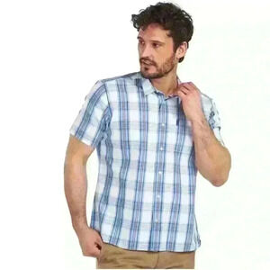 Barbour Short Sleeve “Highland Check 30” Plaid Shirt Men’s XL New Without Tags!